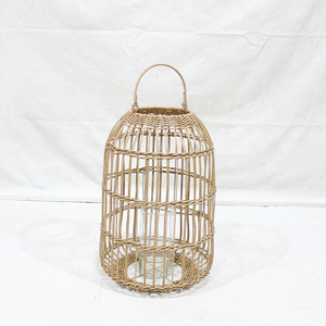 Nuevo Diseño Ecológico, Linterna de Mimbre de Plástico Resistente, Decoración para el Hogar, Portátil, para Patio y Jardín, Portavelas - Product Image 2