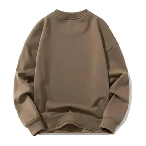 Sudadera de forro polar para hombre, cuello redondo, gruesa, con logo personalizado, sin capucha, ropa urbana. - Product Image 1