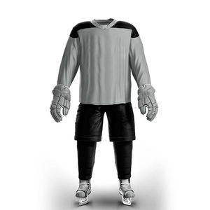 Uniformes de Hockey sobre Hielo al Por Mayor, Precio de Fábrica, Tacto Suave, 100% Poliéster, Transpirables y de Secado Rápido, Personalizables para Hombre - Product Image 1