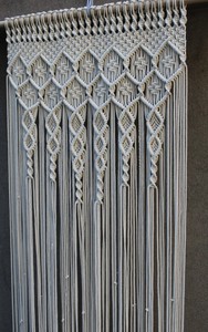 Handmade Macrame <b>Curtain</b>, Boho Wedding Backdrop, Home Decor - Product Image 2