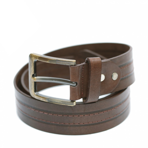 Cinturón de Cuero Genuino Vintage de Alta Calidad para Hombre, Estilo Clásico Casual, Hebilla de Aleación de Zinc, Precios de Fábrica al por Mayor - Product Image 6