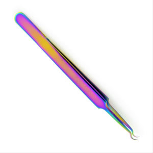 Pince à épiler professionnelle en acier inoxydable à pointe fine pour le traitement de l'acné et l'extraction des points noirs du nez - Product Image 3