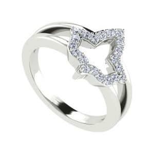 Bague en argent sterling motif feuille pour femme, élégante avec accent en cristal, bijou fantaisie, bague tendance, accessoire cadeau pour usage quotidien - Product Image 5