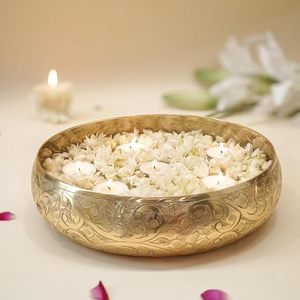 Handmade Oriental <b>Metal</b> <b>Bowl</b> With Polished Finish For Wedding Decoration - Product Image 1