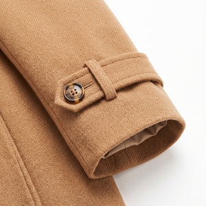 Women's Winter <b>Belted</b> <b>Wool</b> <b>Coat</b> Classic Warm Elegant Long <b>Coat</b> OEM ODM Wholesale Factory Private Label Low MOQ - Product Image 5