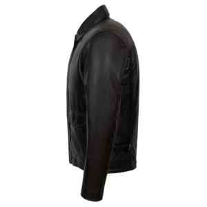 Custom 100% Genuine Indiana Jones Inspired <b>Men</b>’s Soft Napa Leather <b>Jacket</b> Brown Classic Shirt Collar <b>Jacket</b> OEM/ODM Manufacturer - Product Image 2