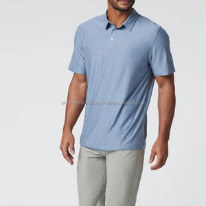 T-shirt polo technique pour homme, t-shirt polo extensible doux, personnalisé - Product Image 2