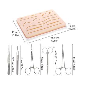 Complete Durable PVC Silicon Suture <b>Practice</b> Kit for Medical Student Training Including Large Suture <b>Pad</b> Private by Dentavex - Product Image 4