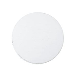 Tavolino Rotondo Bianco con Piedistallo per Arredamento Soggiorno - Product Image 4