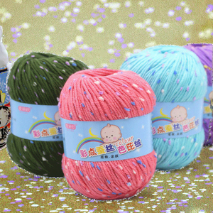 8 #   Hilo de encaje teñido 100% algodón puro, antipilling, hilo de fantasía hilado en anillo, material resistente para tejer a mano, kit de fabricante al por mayor - Product Image 3