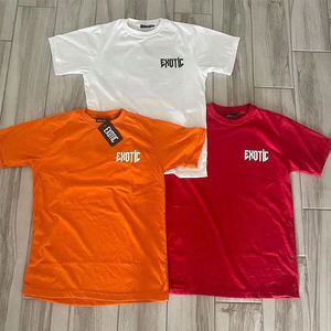 Servicio OEM ODM, Camiseta de Cuello Redondo Transpirable de Jersey 100% Algodón, 250 g/m², Diseño Personalizado, Camisetas para Hombre, Camiseta Lisa - Product Image 1