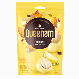 Productos Alimenticios para Dulces, Bocadillos y Postres HALAL 150G Durian Chocolate Recubierto de Almendras y Nueces de la India Proveedor Internacional OEM/ODM - Product Image 1