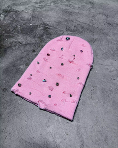 Bonnet d'hiver personnalisé avec logo, casquette publicitaire à motifs points et camouflage, 100 % acrylique, couleur et design personnalisés, vente en gros - Product Image 5