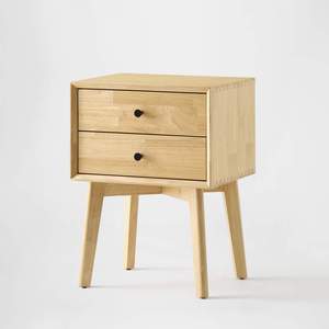 Malika Nightstand Made Of Mahogany Wood High Quality With Natural Wood For Indoor Use. - Product Image 2
