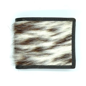 Portefeuille bifold en cuir véritable pour hommes et femmes, fait main, en cuir de vachette, fin, pliable, avec porte-cartes et poche à monnaie - Product Image 5