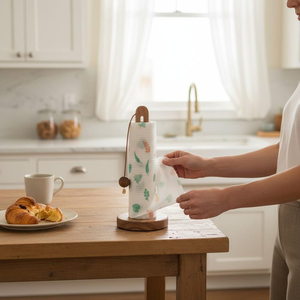 Portarrollos de Papel de Cocina de Madera Hecho a Mano |   Portarrollos de Papel Ecológico para Cocina - Product Image 3