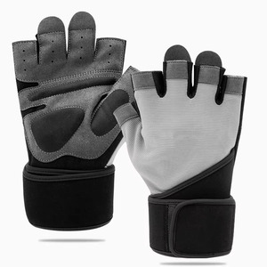 Gants d'entraînement de musculation pour hommes, protection complète de la paume, soutien du poignet, antidérapants, adhérence accrue, gants de gym et de cross-training - Product Image 1