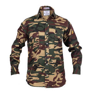 Chemise légère 100% C résistante aux flammes FR Mili Camouflage-2X-Large pour vêtements de travail - Product Image 1