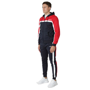 Ensemble de survêtement à capuche pour homme, coupe régulière, manches longues, pantalon de jogging intégral, 100 % coton molletonné, couleur unie, idéal pour l'automne - Product Image 1