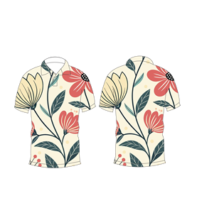 Chemise à manches courtes pour homme, imprimé floral personnalisé, style décontracté, pour l'été, vêtements de plage, en coton tricoté, imprimé numérique, fabricant ODM - Product Image 3