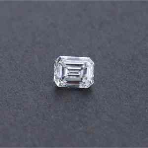 CONCEPTION Collection de pierres précieuses en vrac, diamant synthétique de couleur D, taille émeraude, pierre blanche VVS, certifié IGI, bijoux - Product Image 1