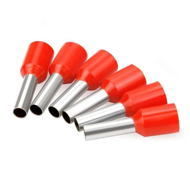 Copper Ferrule Sleeve Lug Twin Wire Cord End Terminal Crimp Connector for Electrical Cable Wiring
