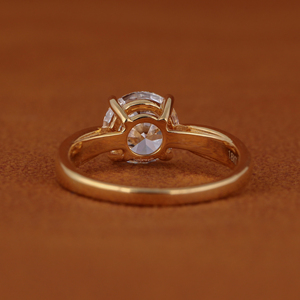 14KT Solid White Gold IGI Certified 2.00 CT Round Cut Lab Grown Diamond Luxury <b>Wedding</b> Engagement Solitaire Classic Ring - Product Image 6