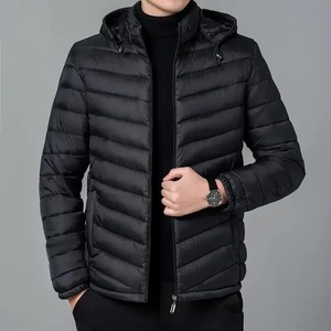 2026 New Arrival OEM <b>Thick</b> Reversible Eco-Friendly Breathable Winter Hooded Custom Printed Puffer <b>Jacket</b> for Men - Product Image 1