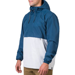 Chaqueta cortavientos de invierno para hombre con capucha, 100% nailon, cremallera completa, transpirable, ligera, para entrenamiento de alto rendimiento - Product Image 3