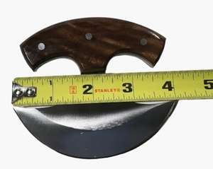 Wood Handle Sheepsfoot Skinner Knife Carbon Steel Blade 0.7mm Thickness For <b>Woodworking</b> - Product Image 2