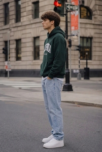 Sudadera con Capucha Unisex de la Costa Oeste de California, Oversize, de Algodón French Terry, con Bolsillo Canguro, Ecológica, Ropa Urbana, para Invierno - Product Image 3