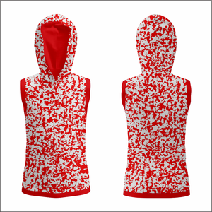 Veste coupe-vent sportive pour homme personnalisée avec logo sur le devant, écologique et réversible, avec capuche rembourrée - Product Image 3