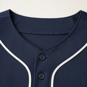 Maillot de baseball unisexe personnalisé, séchage rapide, respirant, imprimé par transfert thermique, vêtement de sport OEM - Product Image 4
