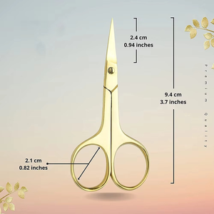 Ultra-Fine Curved Stainless Steel <b>Cuticle</b> <b>Scissors</b> Square Accurate Nail Detailing High Lightweight Reusable Sharp Blades Steel - Product Image 6