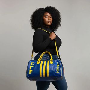 Sigma Gamma Rho 1922 Duffel <b>Bag</b> <b>Womens</b> Sorority Travel Gym Sports Carryall <b>Large</b> Capacity <b>Weekend</b> Overnight Luggage with Straps - Product Image 2
