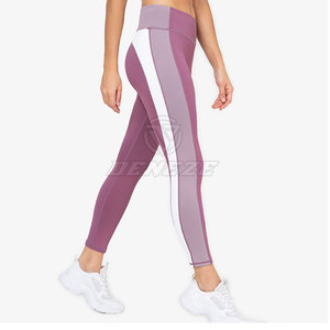 Leggings de yoga pour femmes à taille élastique, couleur unie, dernier design, faible MOQ, vente en gros - Product Image 2