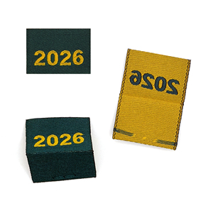 Étiquettes tissées damassées personnalisées de qualité supérieure, découpées au laser et cousues, lavables pour vêtements, possibilité d'ajouter un logo, étiquettes personnalisables - Product Image 1