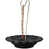 Soporte de incienso de arcilla duradero hecho a mano de alta calidad Lamatar1, diseño de flor de loto de Color negro hecho a mano por la comunidad nepalesa - Product Image 5