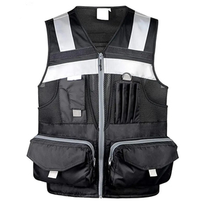 Wholesale Custom Logo Printed Breathable Waterproof Reversible Quick Dry Stand Collar Sleeveless Safety <b>Vest</b> for Men - Product Image 4