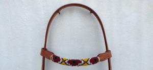 Brida Anatómica de Estilo Occidental con Cristales Negros, Talla Cob, de Cuero Genuino, PVC y Nylon para Caballos Ingleses, de Exportador Indio - Product Image 4