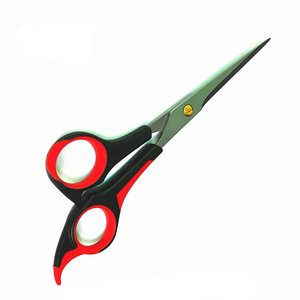 กรรไกรตัดผมคุณภาพสูง Tegra Surgical สีทราย/ดำ/ม่วง สำหรับคนถนัดขวา 28 ฟัน ผลิตจากสแตนเลสสตีล ด้ามจับยางขนาดกลาง - Product Image 3