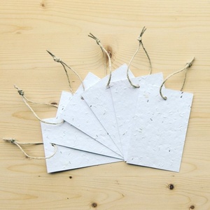Handmade Paper Garment Tags with Custom Digital Printing Plastic-Free Matte Finish Logo and Shapes for Sustainable Tags - Product Image 4