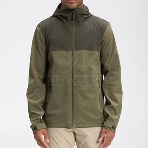 Waterproof Breathable Full Zip Unisex Rain Jacket with <b>Stand</b> Collar Front Logo Lightweight Design Running Hiking <b>Cycling</b> Travel - Product Image 2