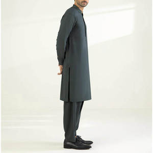 Conjunto de Kurta y Shalwar Kameez Tradicional para Hombre, Mezcla de Lino Premium 2026, Ropa Étnica Masculina de Alta Gama para Venta al Por Mayor - Product Image 2