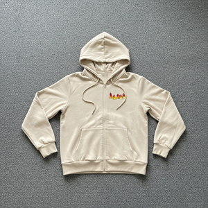 High Quality 100% Cotton Fleece Women's Hoodies Acid Wash Front Customizable Solid Color Breathable Eco-Friendly Winter Casual - Product Image 1