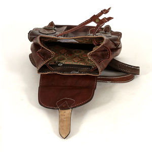 Biyadina Mochila impermeable de cuero genuino marrón oscuro hecha a mano con cierre de cremallera estilo Vintage Premium exudando atemporal - Product Image 5