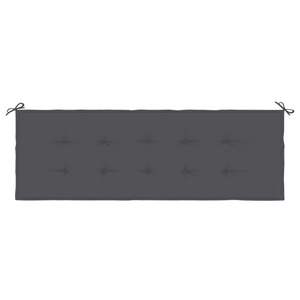 Coussin de banc de jardin en tissu Oxford anthracite 100% polyester, coussins et oreillers d'extérieur - Product Image 4