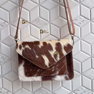 Bolso de Hombro de Piel Auténtica de Vaca, Estilo Bohemio, Nuevo, en Oferta, Bolso de Mano de Piel con Pelo, Multiusos para Mujer - Product Image 1