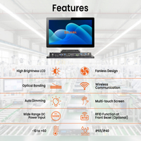 Prix d'usine intégré tout en un tablette écran interactif ordinateur industriel AIO PC