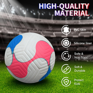 WEMBLEY SPORTS Balones de Fútbol de PVC Personalizados con Logotipo, Rebote Perfecto, Duraderos, Seguros, No Tóxicos, Ecológicos, Ligeros, Talla 5 para Adultos y Niños - Product Image 4